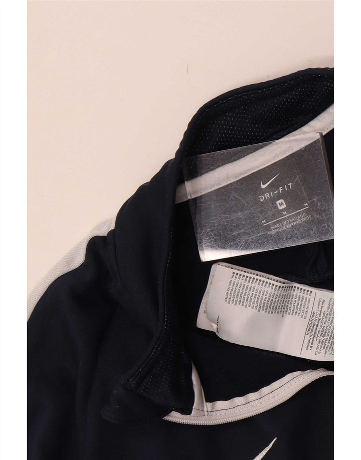 Męski dres Nike Dri Fit z pulowerem, średni granatowy kolor blokowy