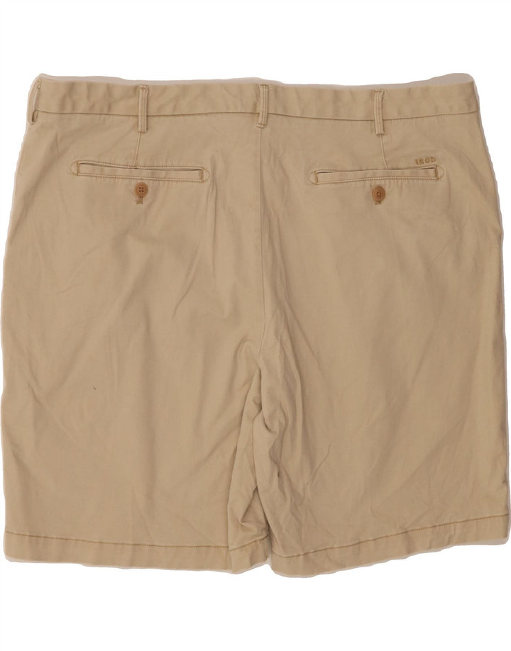 IZOD Mens Chino Shorts W42 2XL Beige Cotton Vintage Izod and Second-Hand Izod from Messina Hembry 