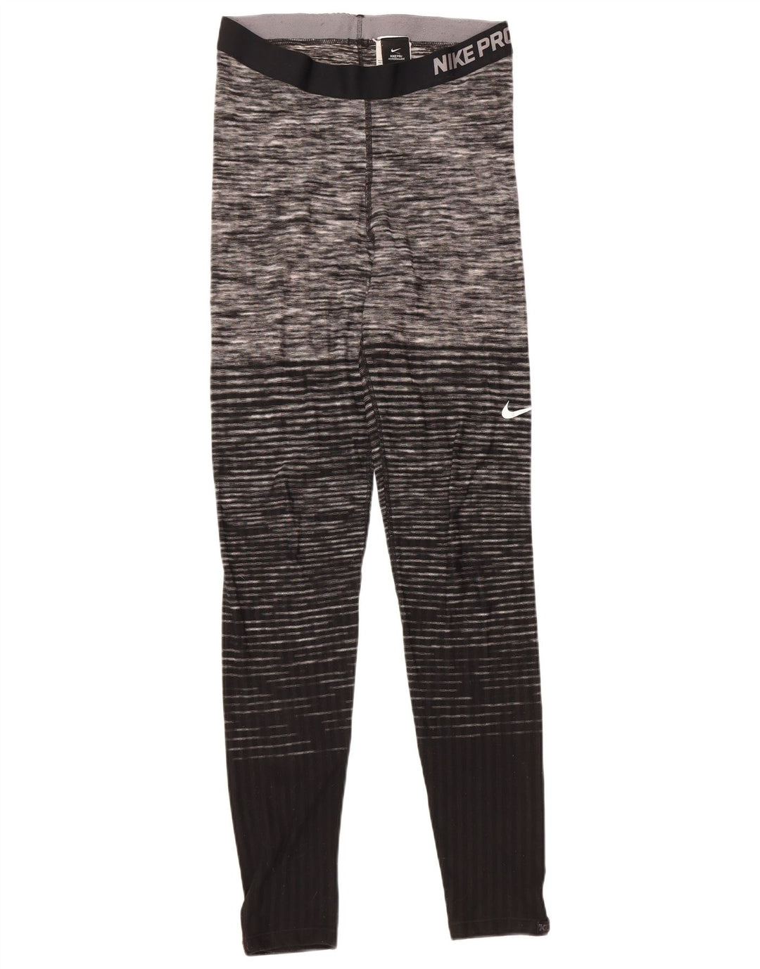 Damskie legginsy NIKE Graphic UK 14, duże, czarne, poliestrowe paski