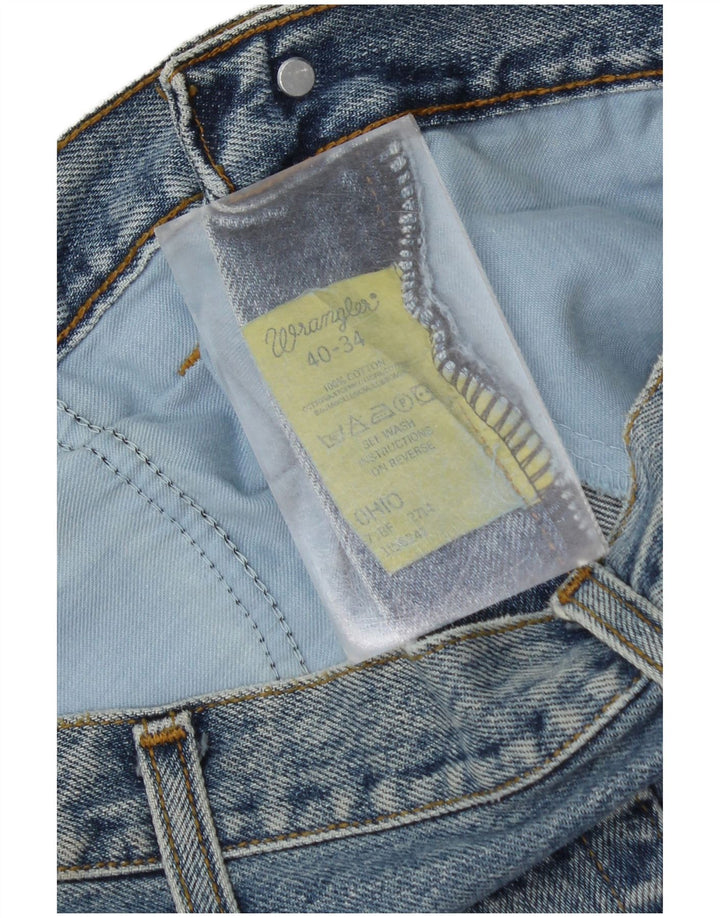 WRANGLER Mens Ohio Straight Jeans W40 L34 Blue Cotton