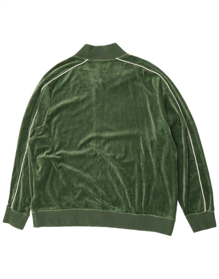 Kurtka męska dresowa męska welurowa Nike 2XL, zielona bawełna