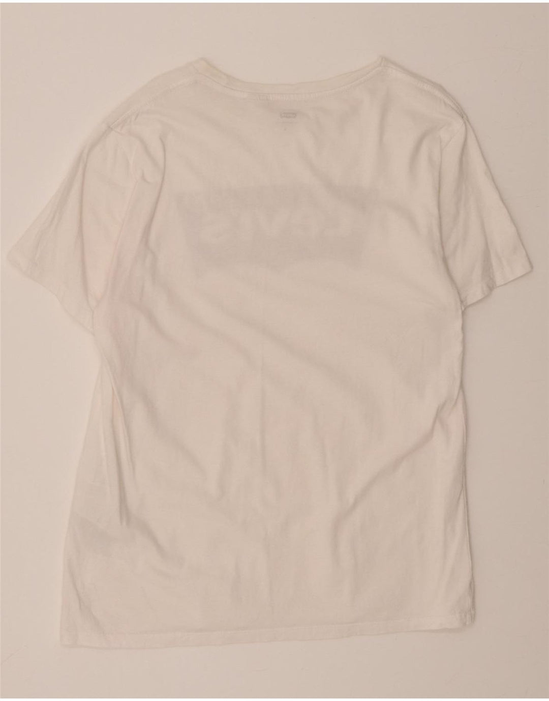 LEVI'S Mens Graphic T-Shirt Top Large White Cotton Vintage Levi's and Second-Hand Levi's from Messina Hembry 