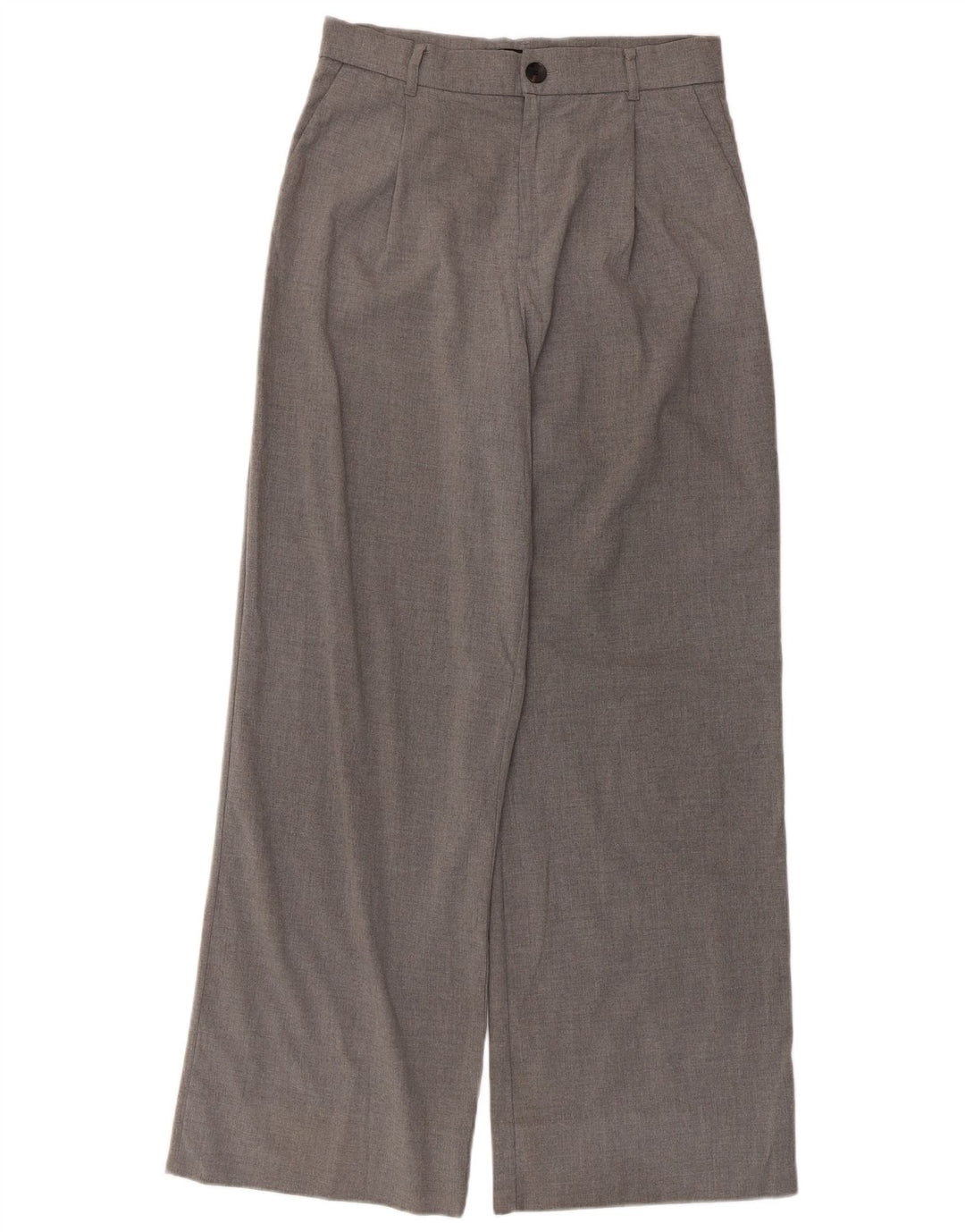 Damskie spodnie chino z szeroką nogawką Zara, średnie W30 L30, szare
