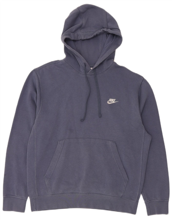 Męska bluza z kapturem Nike, średnia niebieska, bawełniana