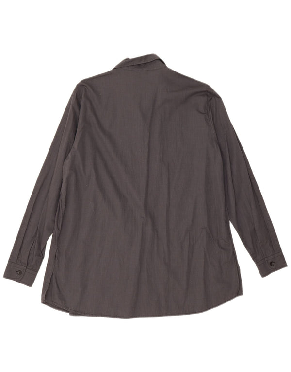 Damska koszula oversize Benetton UK 10 Small, szara, bawełniana