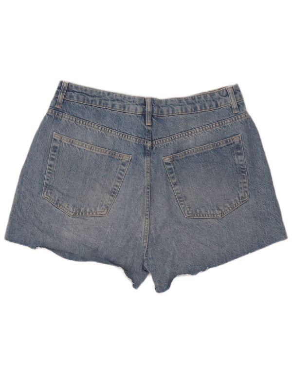 Damskie spodenki jeansowe Topshop z wysokim stanem, UK 14, duże W32, niebieskie