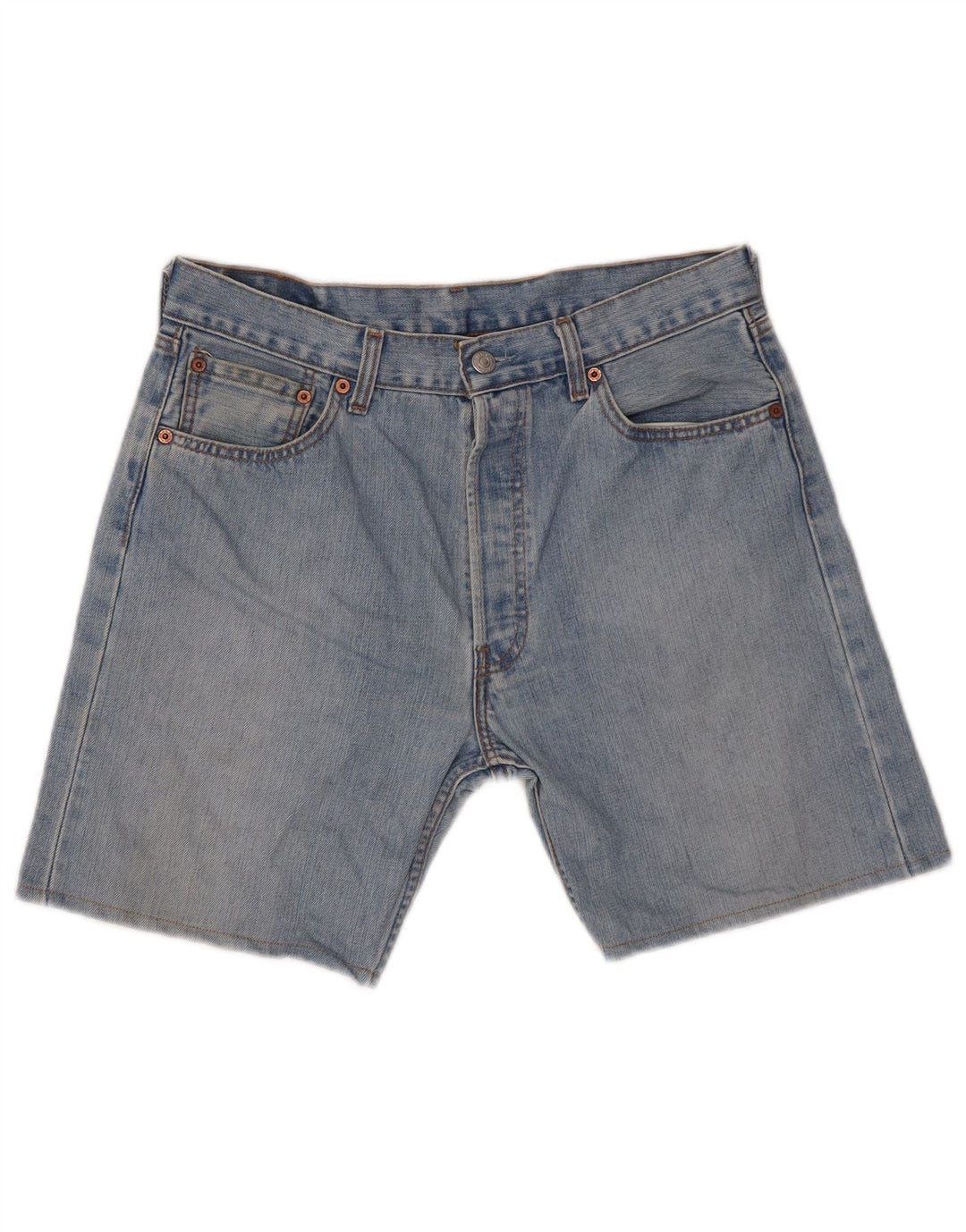 Męskie spodenki jeansowe LEVI'S 501 W34, duże, niebieskie, bawełniane