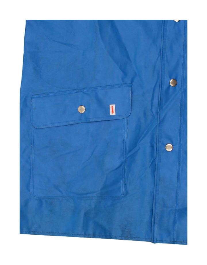 VINTAGE Mens Raincoat UK 36 Small Blue Polyvinyl Vintage Vintage and Second-Hand Vintage from Messina Hembry 