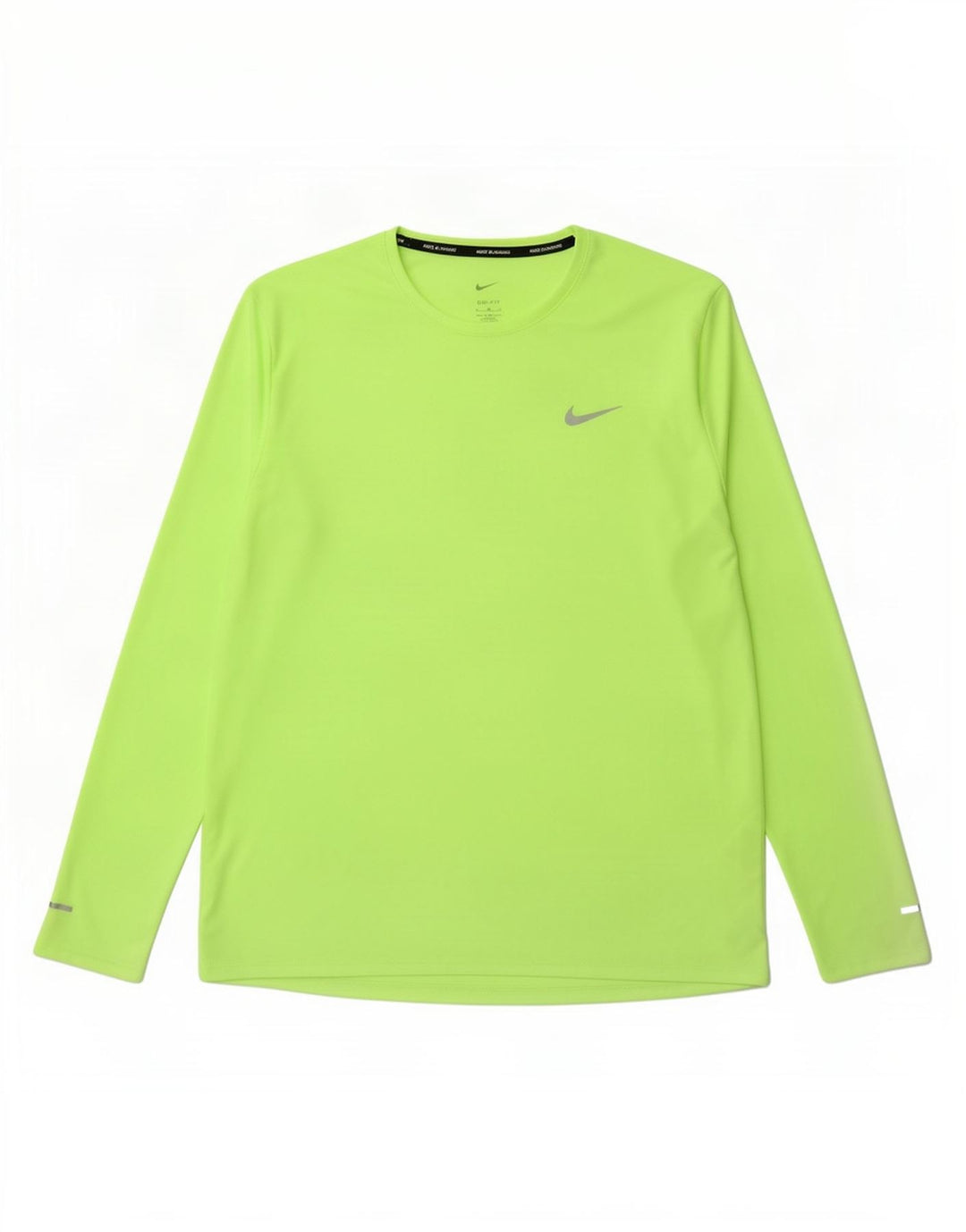 Męska koszulka Nike Dri Fit z długim rękawem XL, zielona, poliestrowa