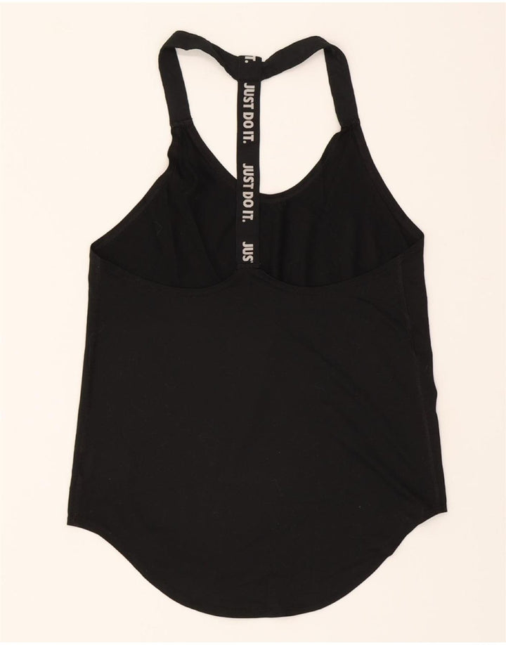 NIKE Womens Dri Fit Vest Top UK 6 XS Black Polyester Vintage Nike and Second-Hand Nike from Messina Hembry 