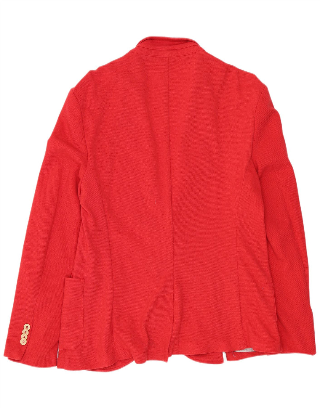 Zara Męska marynarka zapinana na 2 guziki UK 40 Large Red Cotton