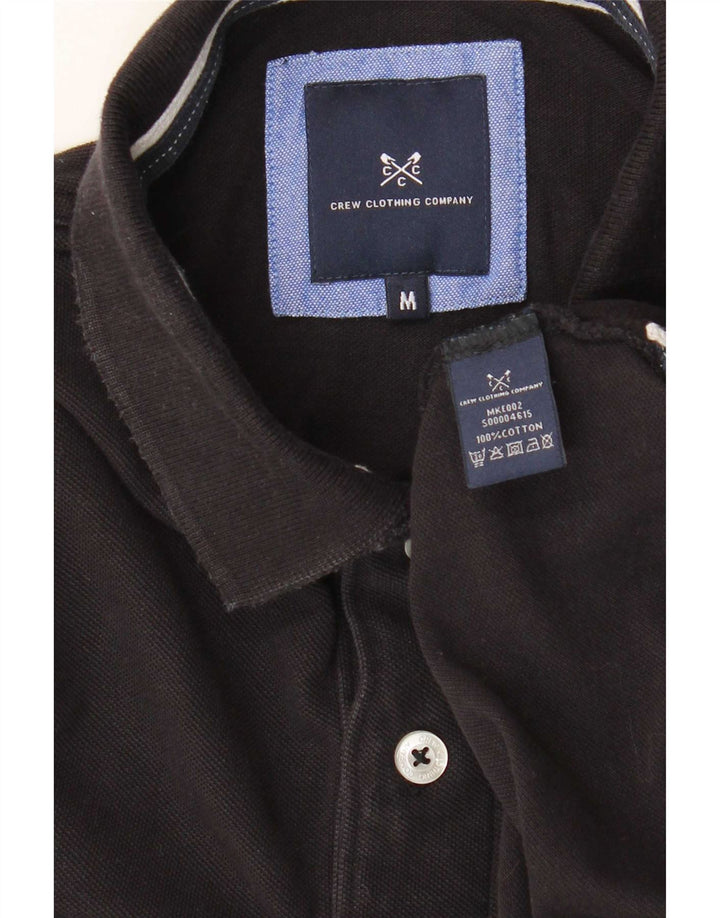 Męska koszulka polo Crew Clothing Średnia czarna bawełna