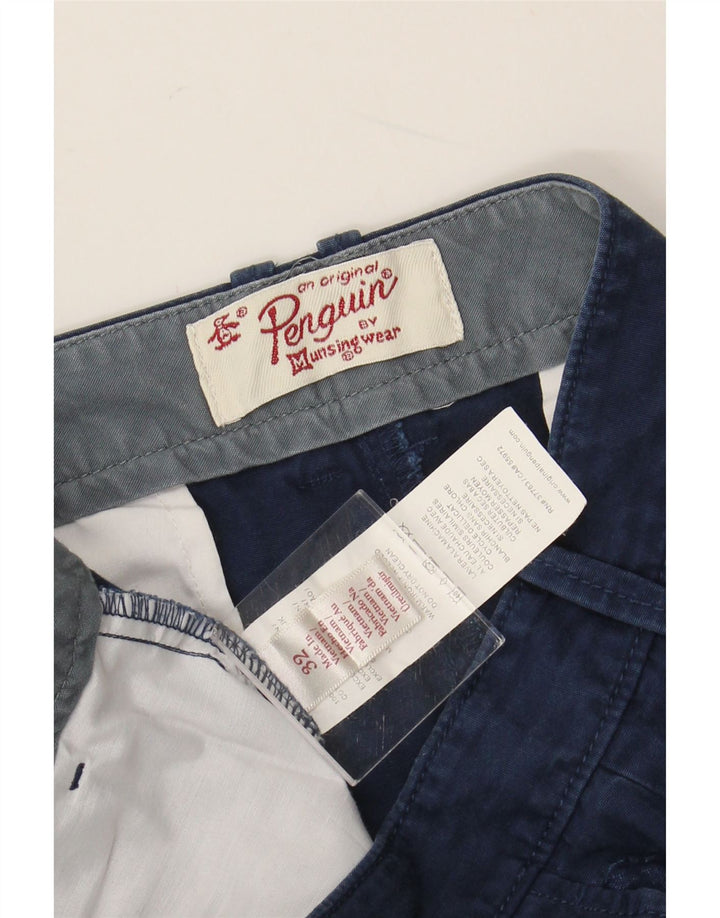 Męskie spodenki Chino PENGUIN W32 Średni granat, bawełna