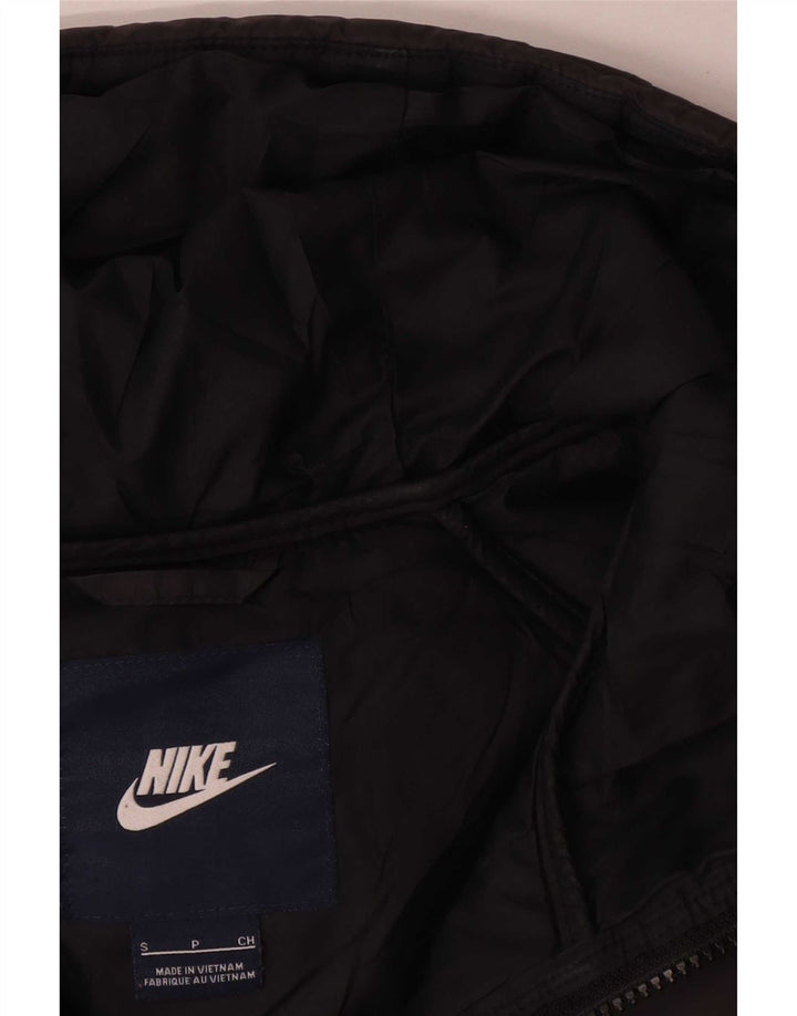 Nike Męska ocieplana kamizelka z kapturem UK 36 Mała Czarny Poliester