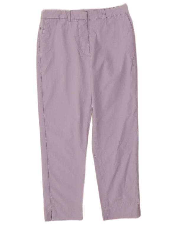 Spodnie damskie Marks & Spencer Straight Chino UK 10 Small W28 L26 Fioletowe