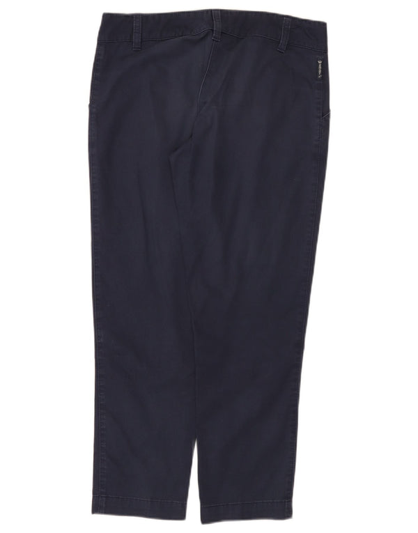 Spodnie damskie Armani Straight Casual W27 L25 Granatowa bawełna