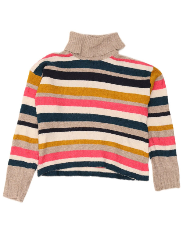 Marks & Spencer Damski sweter z golfem, UK 10, mały, wielokolorowy