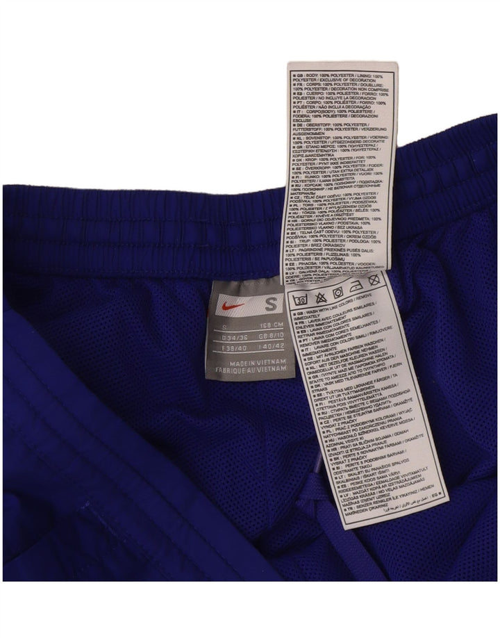 Damskie spodnie dresowe Nike UK 8/10, małe, niebieskie, poliestrowe
