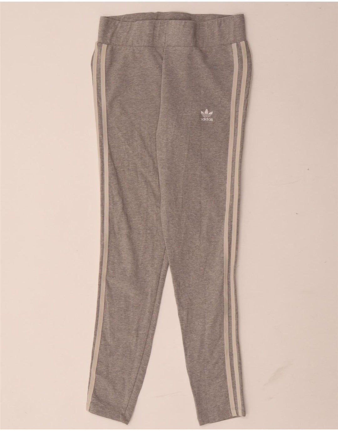 Legginsy damskie Adidas UK 12 Średnioszare, bawełniane nakrapiane