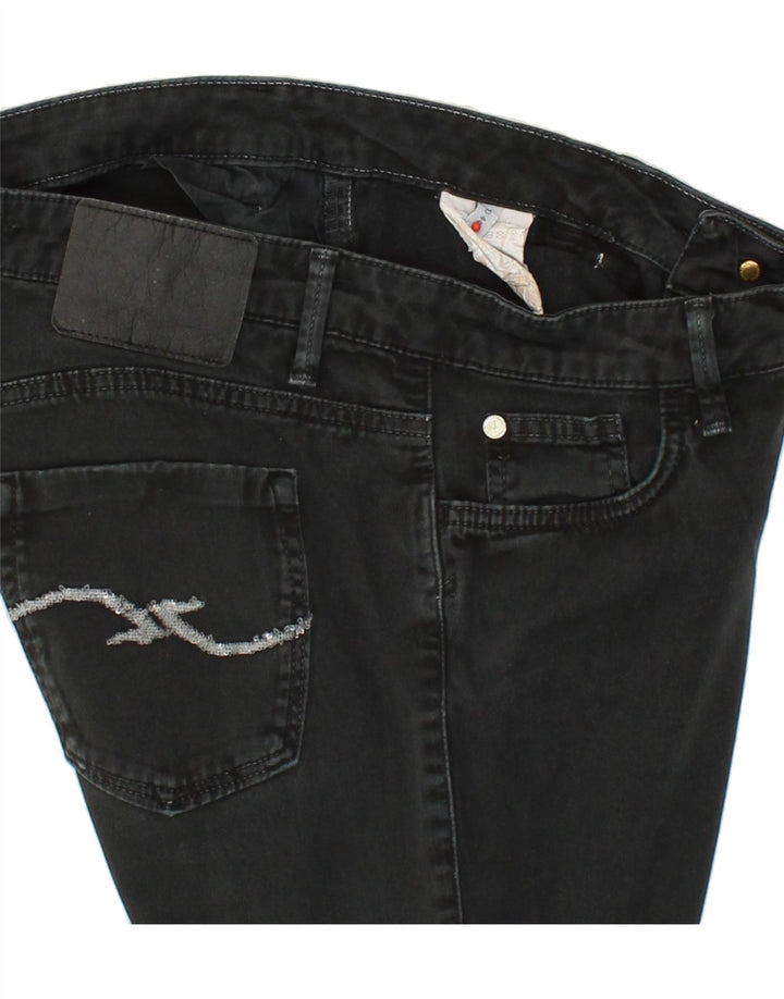 TRUSSARDI Mens Slim Jeans W30 L31  Black Cotton Vintage Trussardi and Second-Hand Trussardi from Messina Hembry 