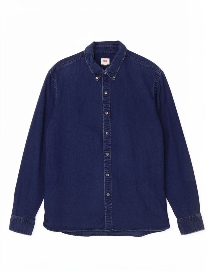Męska koszula dżinsowa Levi's XL, niebieska, bawełniana