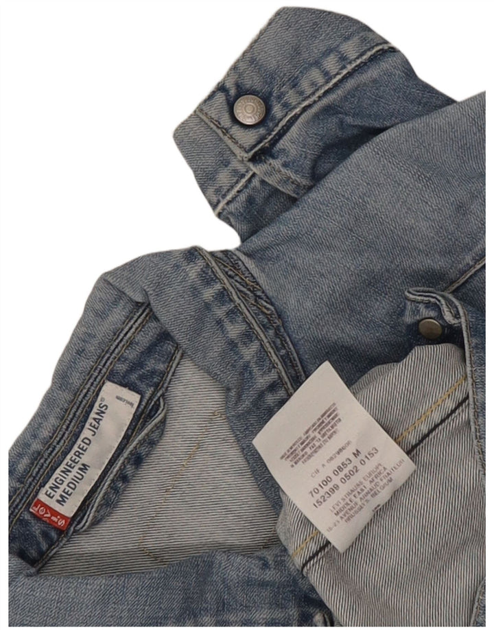 Kurtka damska Levi's Engineered Denim UK 14, średnia niebieska, bawełniana