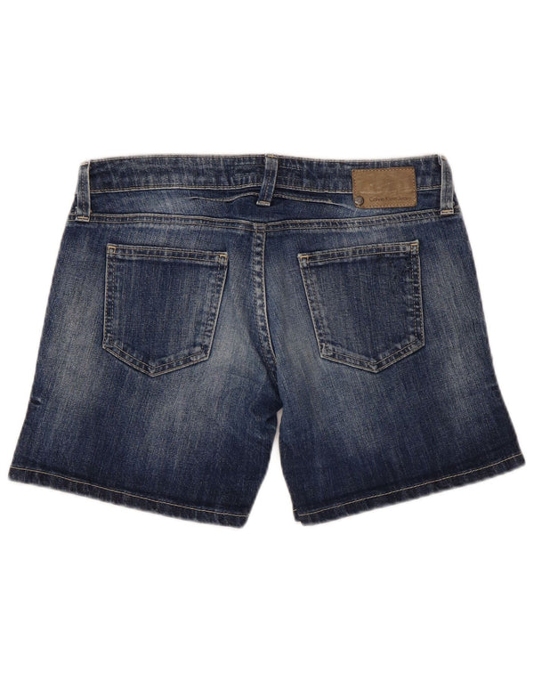 Damskie spodenki jeansowe Calvin Klein Jeans Super Low W27 Małe, niebieskie, bawełniane