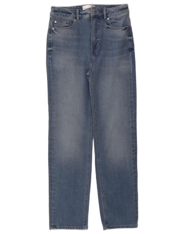 Marks & Spencer Damskie Sienna Straight Jeans UK 10 Small W27 L27 Niebieskie