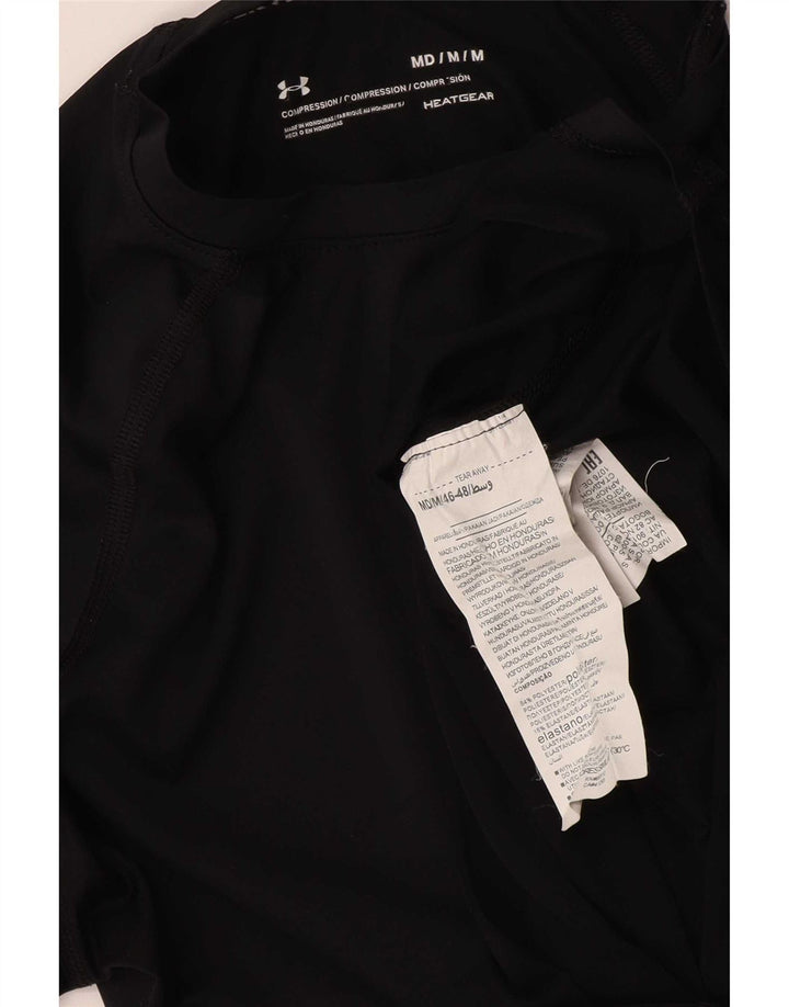 Męska koszulka kompresyjna Under Armour Top, średni czarny poliester