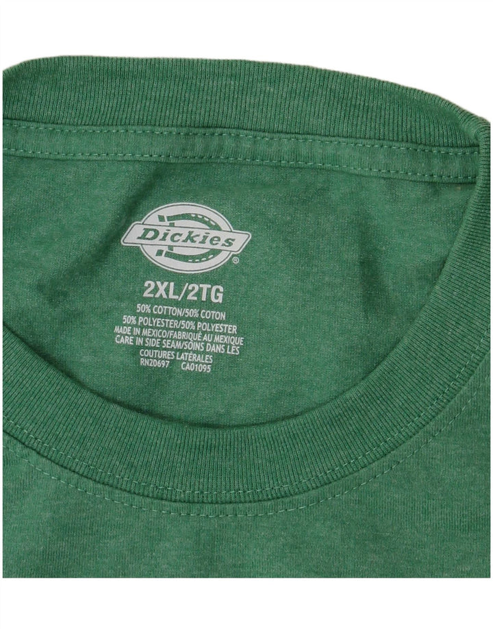 T-shirt męski Dickies Top 2XL, zielony, bawełniany