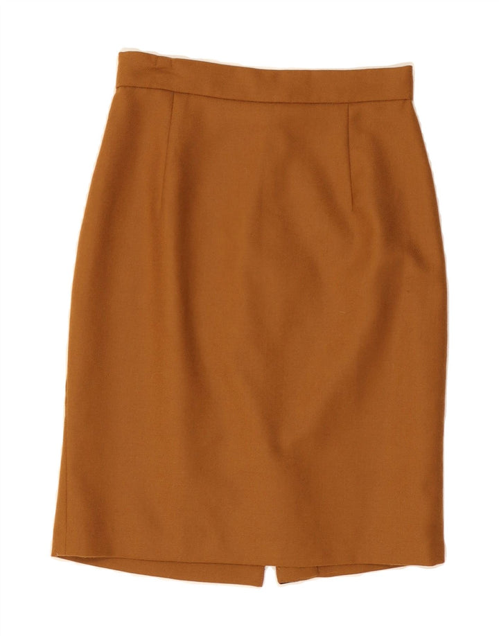 VINTAGE Womens Pencil Skirt EU 36 Small W26  Brown Vintage Vintage and Second-Hand Vintage from Messina Hembry 