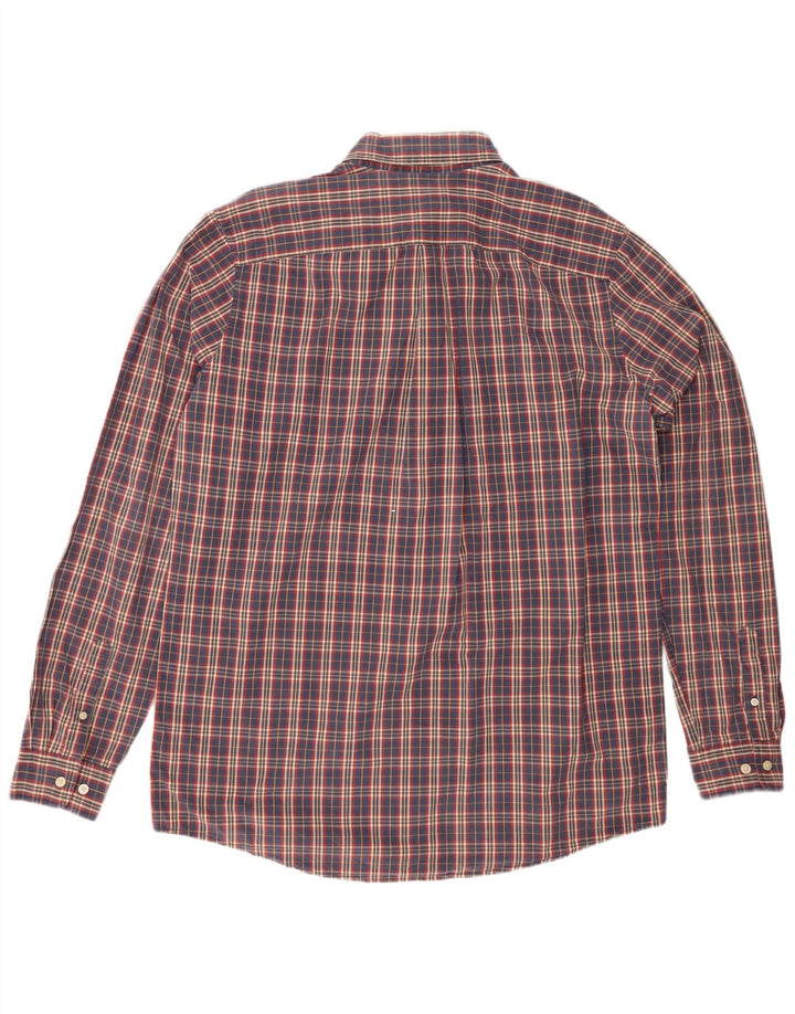 Koszula męska EDDIE BAUER, duża, bawełniana w granatową kratę
