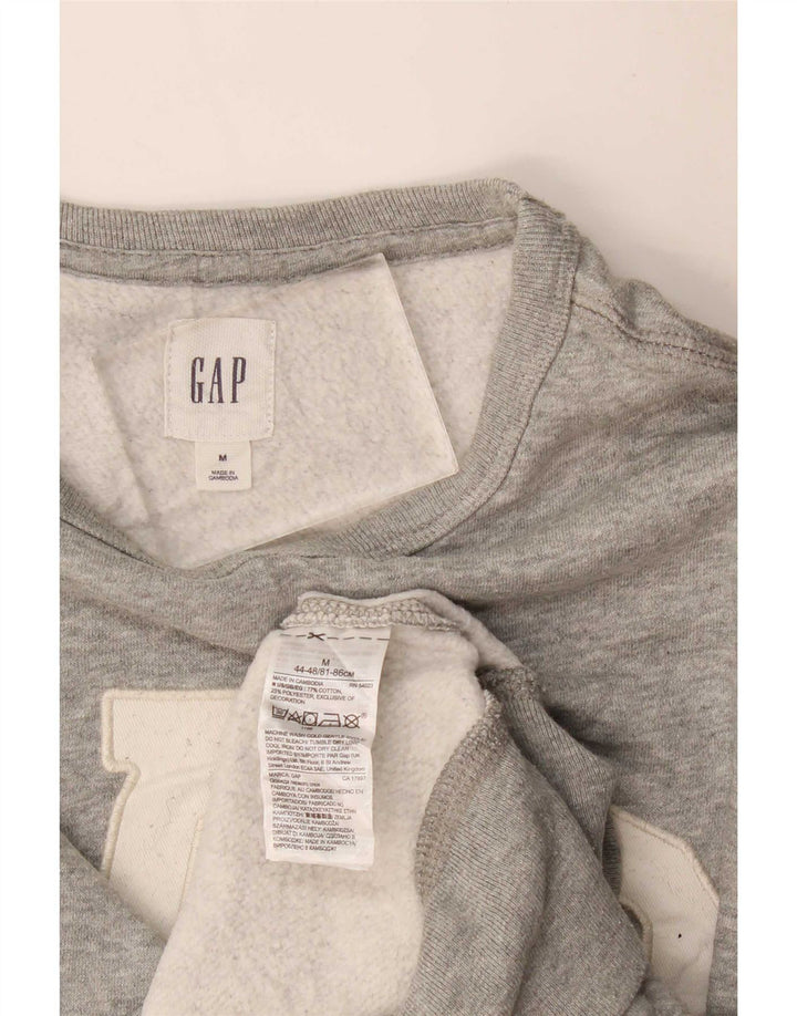 Damski sweter graficzny Gap UK 14, średni szary