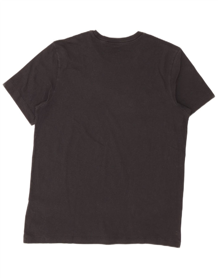 Męski T-shirt z grafiką Nike, duży, czarny, bawełniany