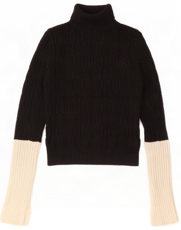 Krótki sweter damski Zara UK 10 Small Black Colorblock