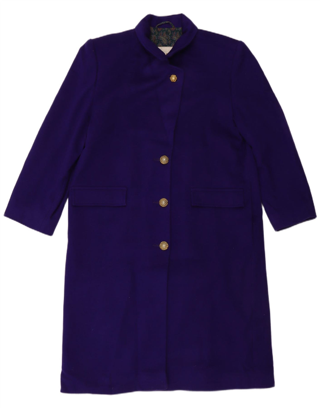 Płaszcz damski LONDON FOG US 16 2XL Niebieska wełna dziewicza