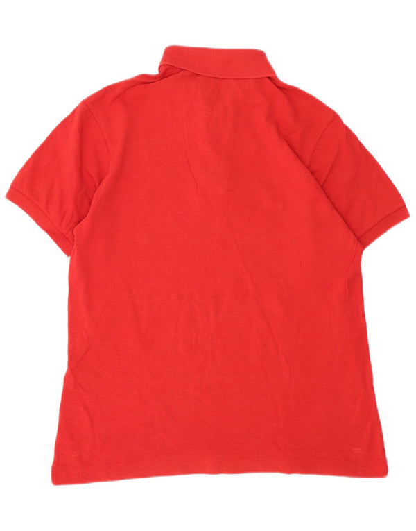Lacoste Mens Polo Shirt Size 5 Large Red Cotton
