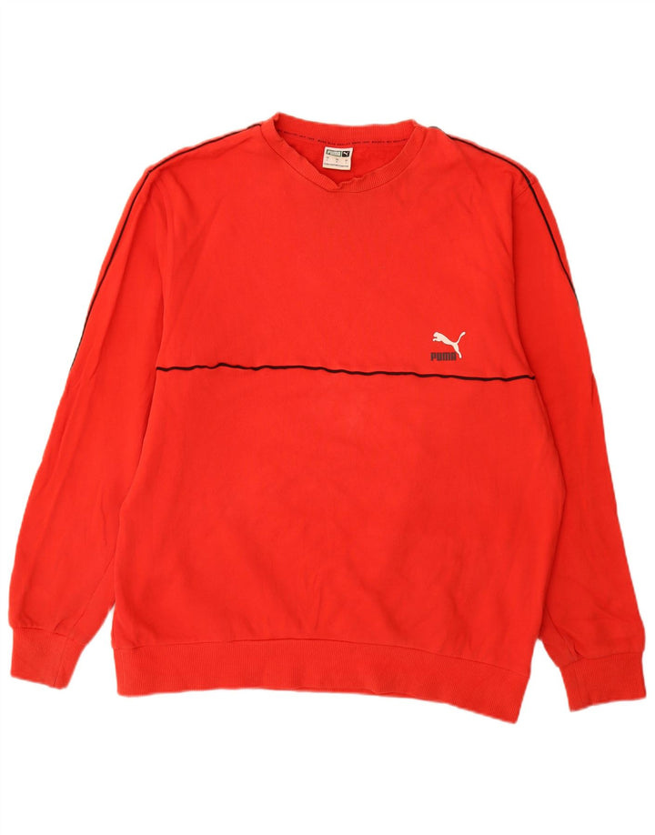 Męska bluza Puma Sweter, duża, czerwona, bawełniana