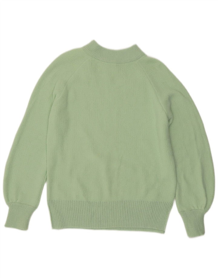 Marks & Spencer Damski sweter z golfem UK 10, mały zielony