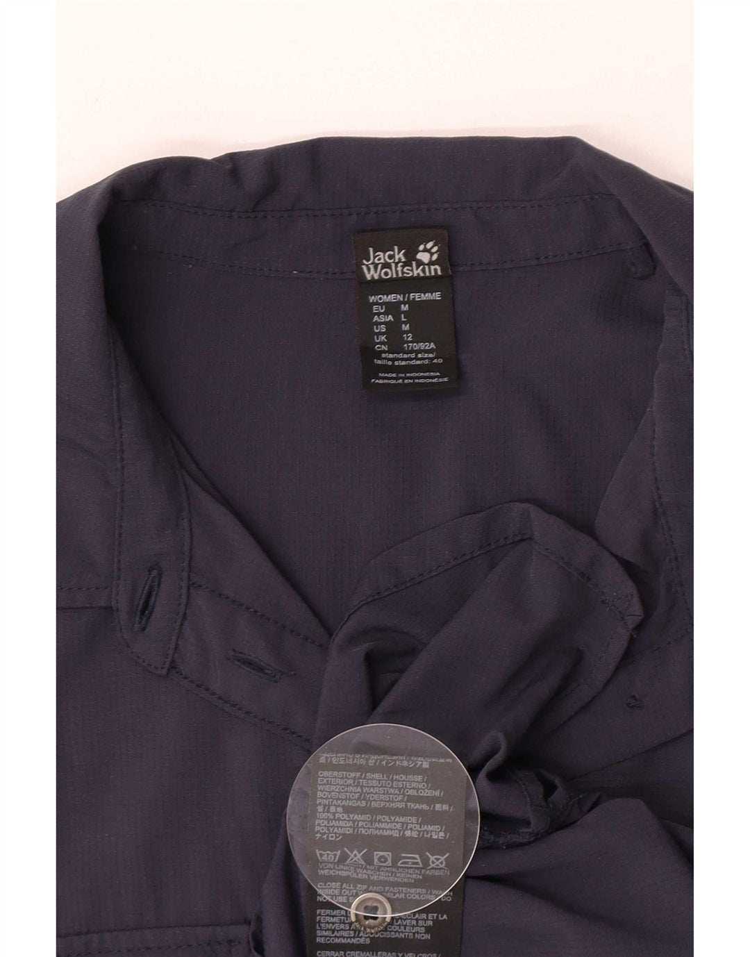 Koszula damska Jack Wolfskin UK 12 Średni granatowy poliamid