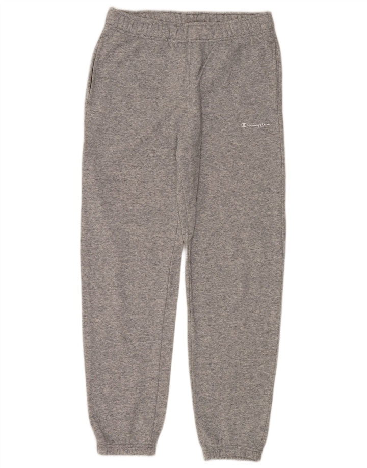 Męskie spodnie dresowe Champion, joggery, małe, szare, bawełniane