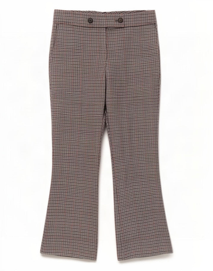 Damskie spodnie garniturowe Hugo Boss UK 12 Medium W32 L27 Szara pepitka