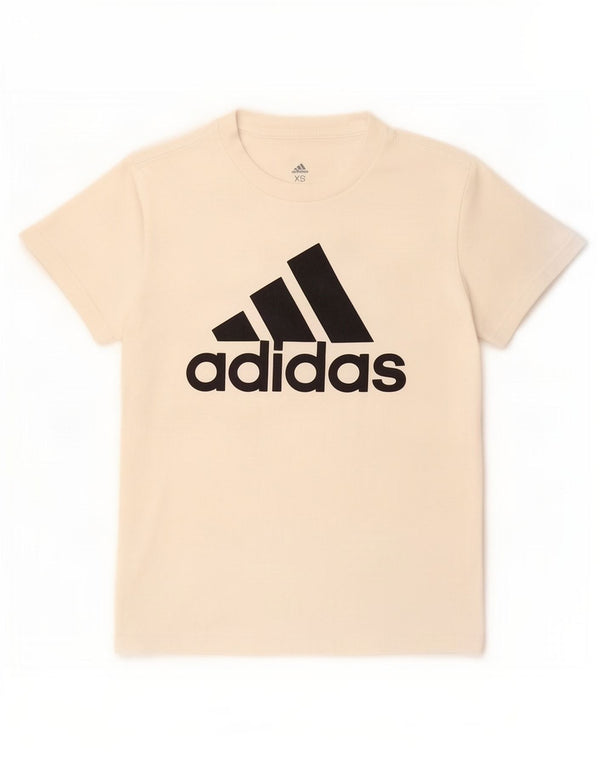 Damska koszulka graficzna Adidas Top UK 4/6 XS Biała bawełna