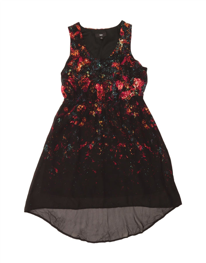 MOSSIMO Womens Sleeveless A-Line Dress UK 18 XL Black Flecked Polyester Vintage Mossimo and Second-Hand Mossimo from Messina Hembry 