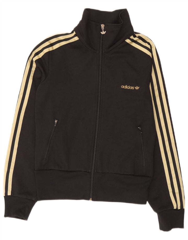 Damska bluza dresowa Adidas UK 12, średnia czarna bawełna
