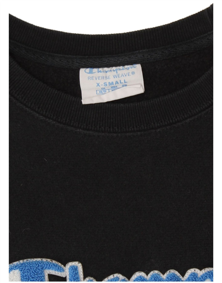 Damska bluza dresowa Champion Crop Oversize UK 6 XS czarna