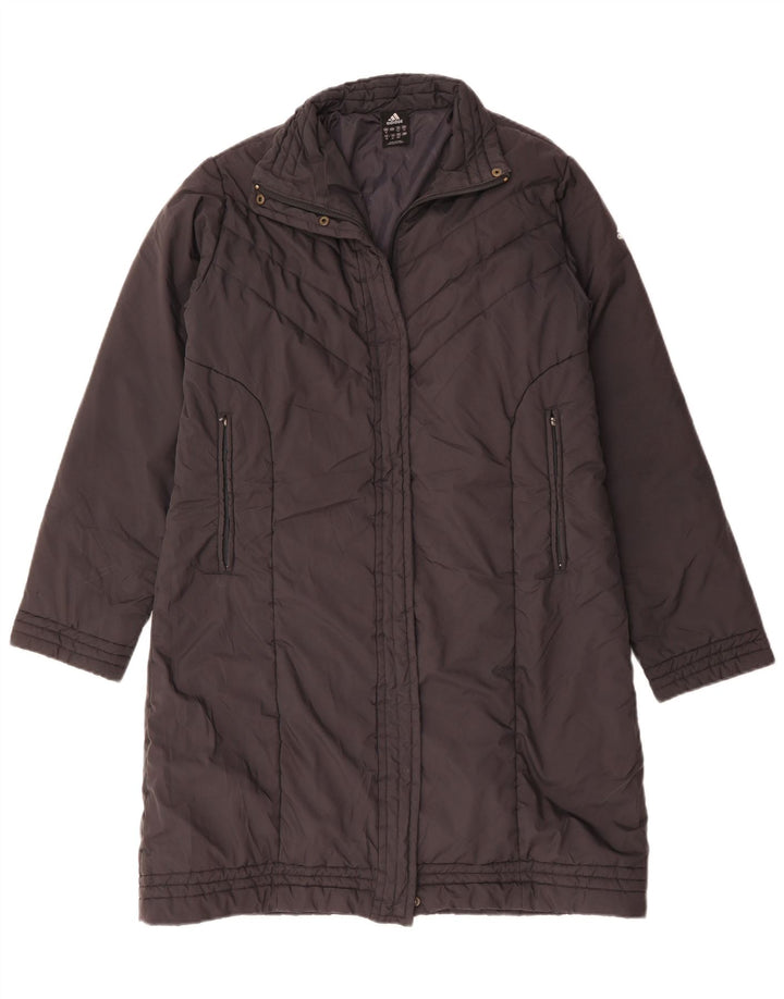 Damski płaszcz Adidas Adidas UK 16, duży, szary poliamid