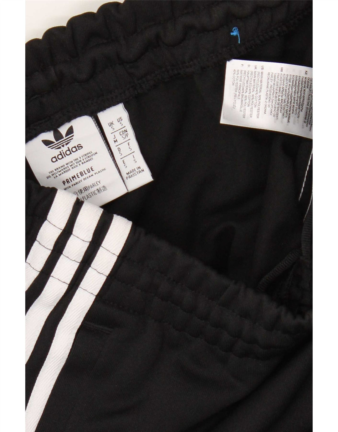 Męskie spodnie dresowe Adidas, małe, czarne, poliestrowe