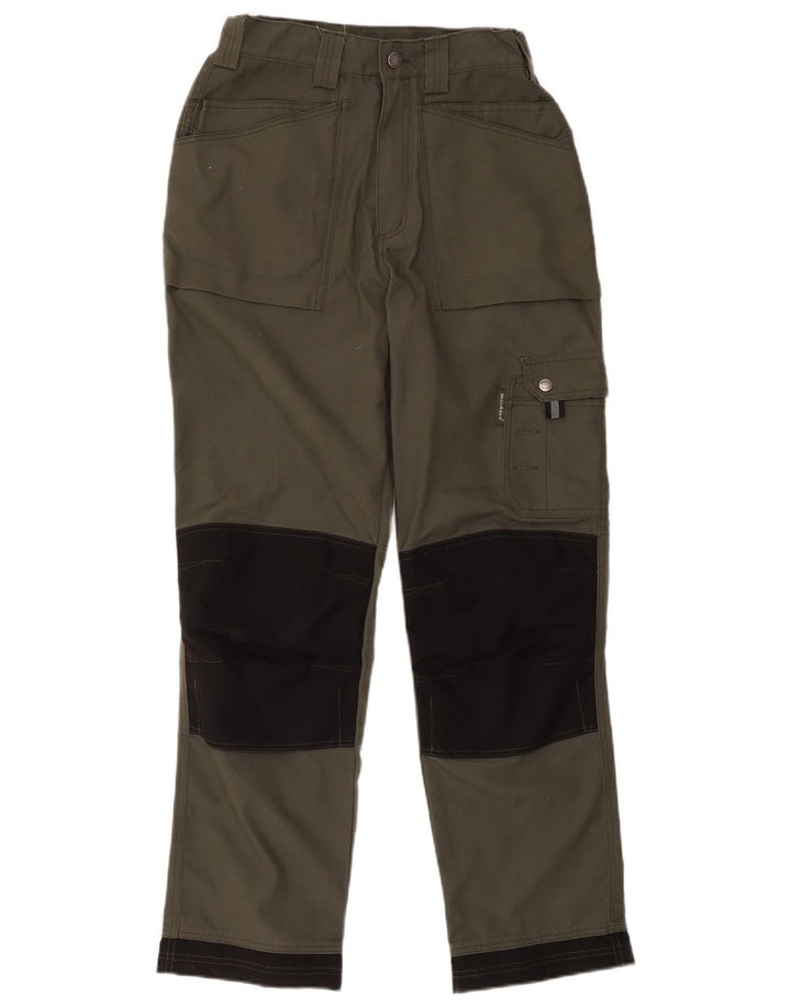 Męskie proste spodnie cargo Dickies W28 L31 Khaki, poliester z blokami kolorów
