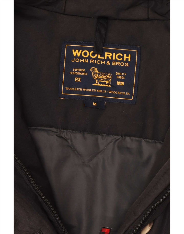 Damska kurtka wiatrówka z kapturem Woolrich UK 14 Medium Black